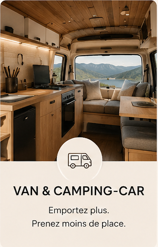 Van & Camping-car — Emportez plus. Prenez moins de place.